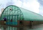 Metro Station, Ukraina (навес из поликарбоната) Metro Station, Ukraina (навес из поликарбоната)