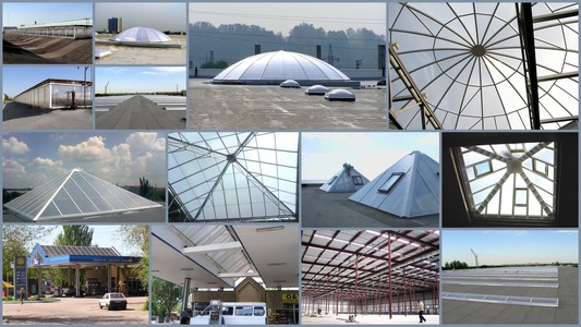 Фонарь верхнего света из поликарбоната