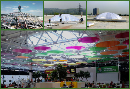 Прозрачный купол из поликарбоната