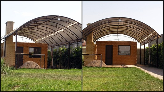 Навес из поликарбоната