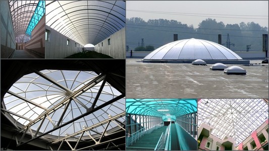 Прозрачная кровля из поликарбоната