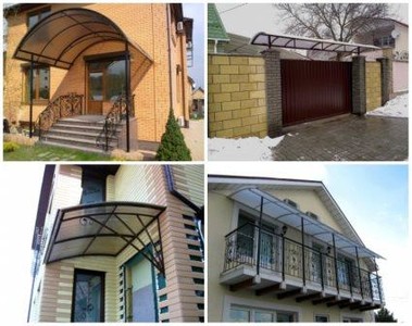 козырьки из поликарбоната