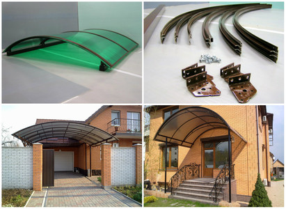 навес из поликарбоната