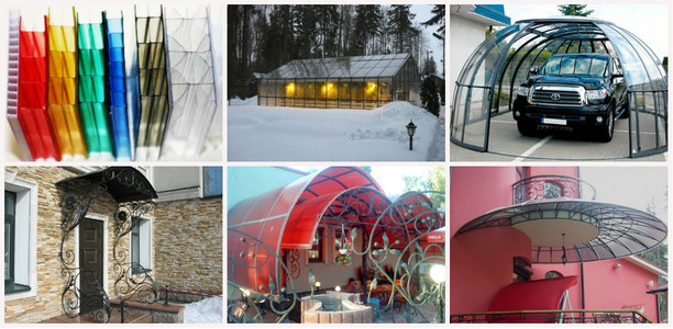 ТОП-5 популярных конструкций из поликарбоната