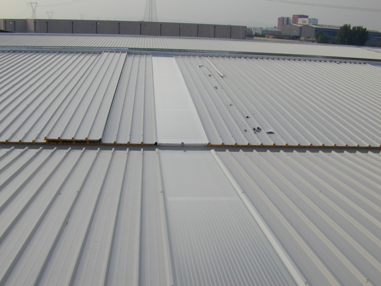 Светопропускающие фрагменты кровли.