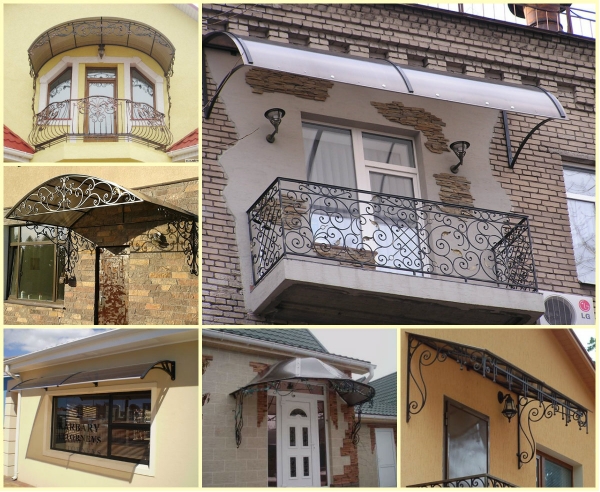 Козырьки из поликарбоната Козырьки из поликарбоната