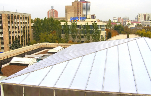 Атриум из поликарбоната в Донецке