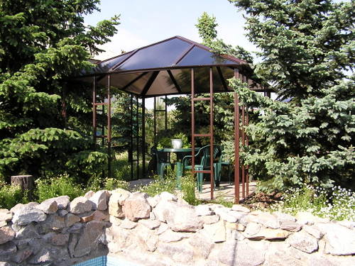 Беседка из поликарбоната