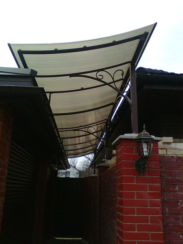 навес навес из поликарбоната