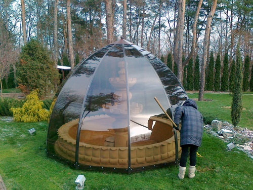 Зимнее укрытие для фонтана Зимнее укрытие для фонтана