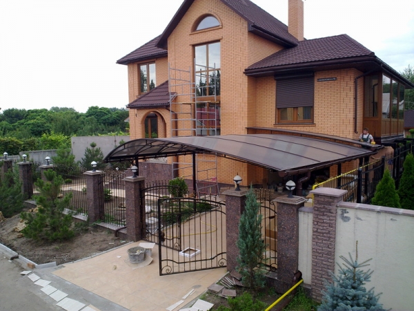 навіси власноруч навіси для автомобілів, навіси з полікарбонату