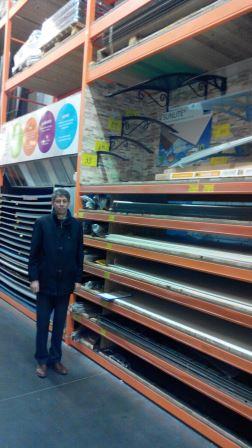 семинар в Эпицентре, козырьки своими руками, смонтировать козырек